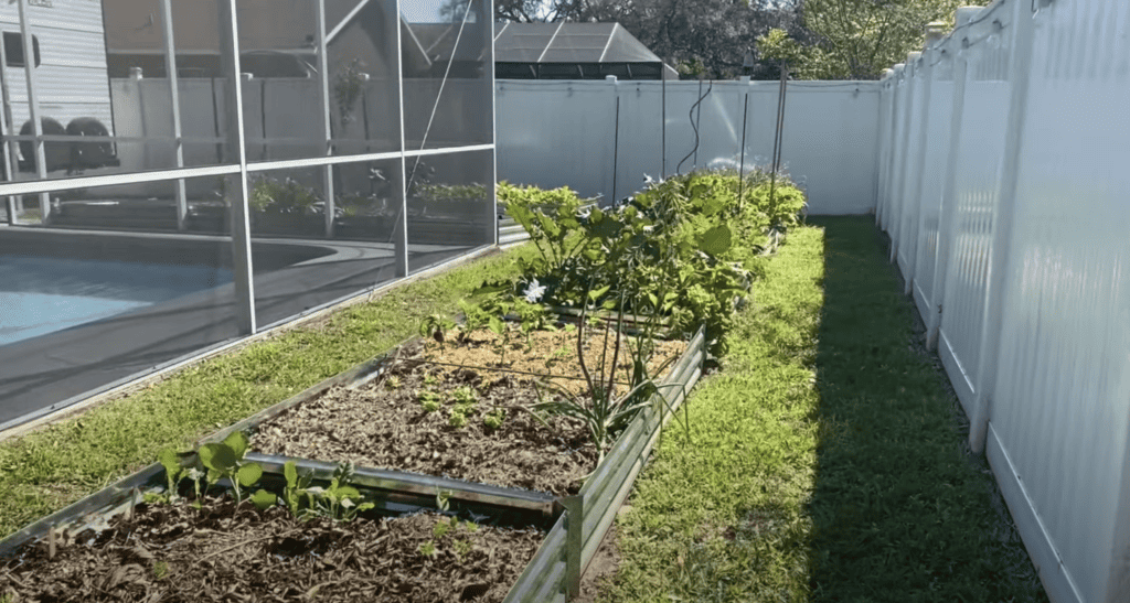 Garden raised bed placement